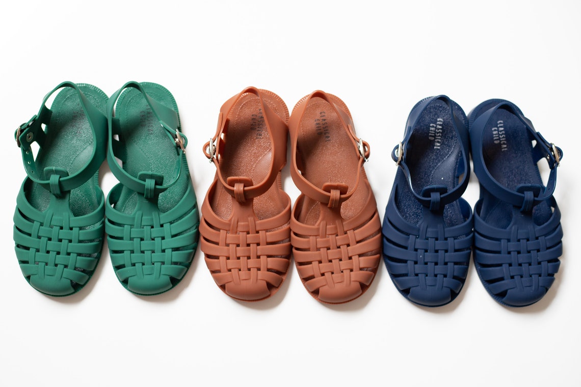 Childrens Jelly Shoes Navy Blue Etsy