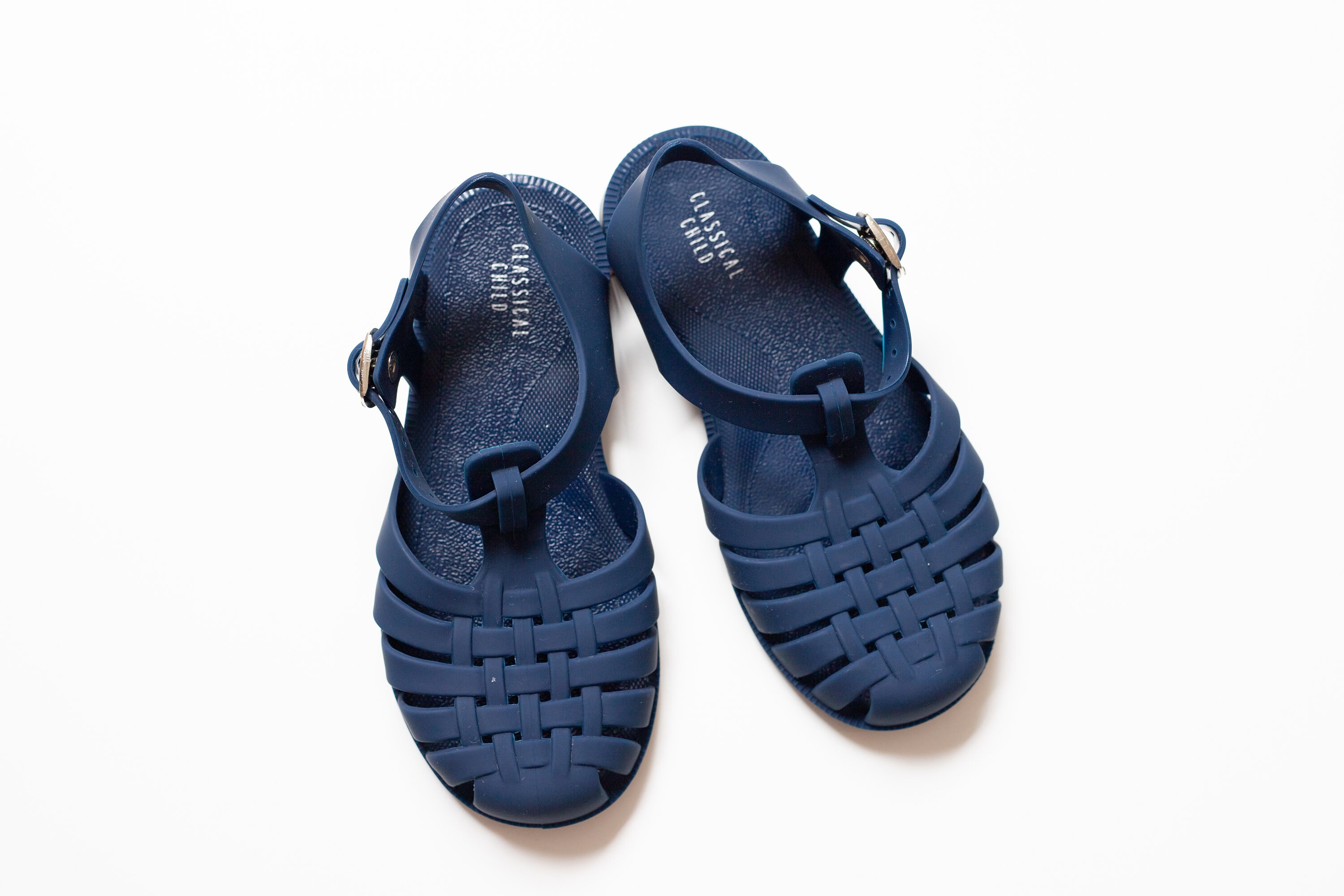 Childrens Jelly Shoes Navy Blue Etsy