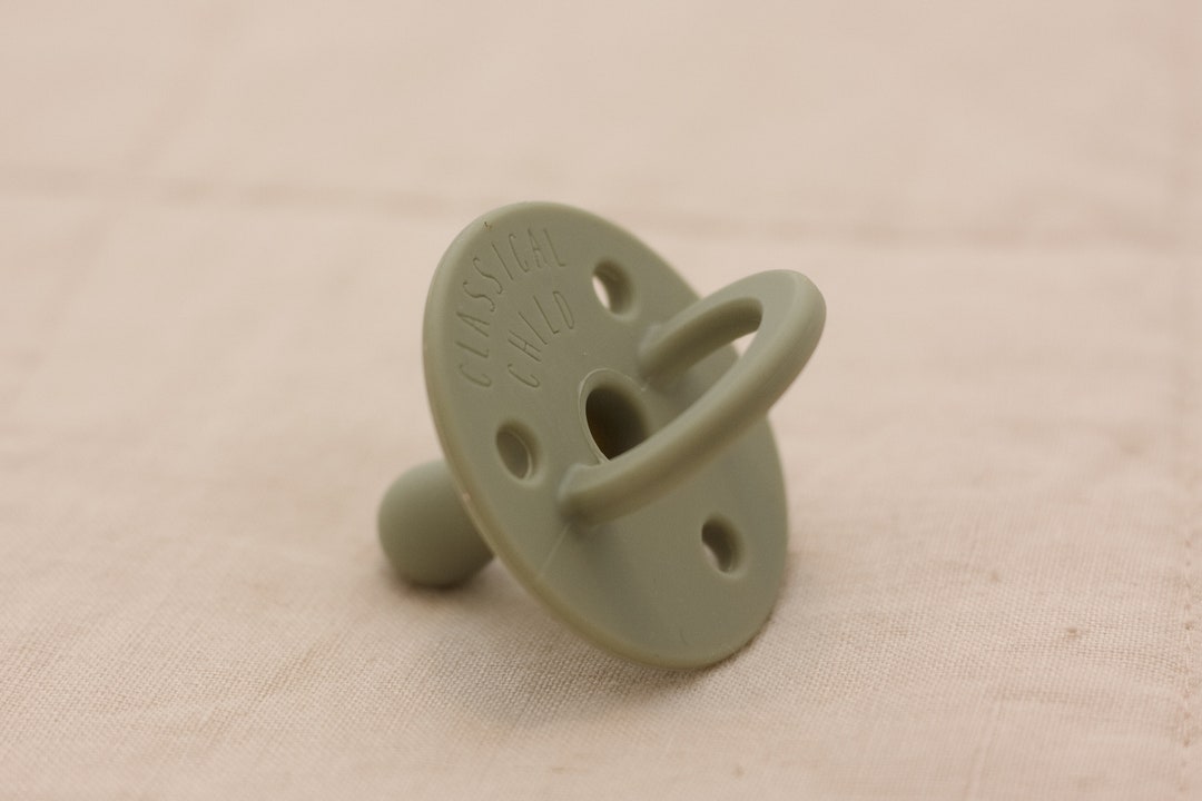 Sage Green Silicon Pacifier Dishwasher Safe Etsy