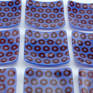 Phish Donut Teller - Glas - 4,5 &quot;B x 4,5&quot; L x .875 &quot;H