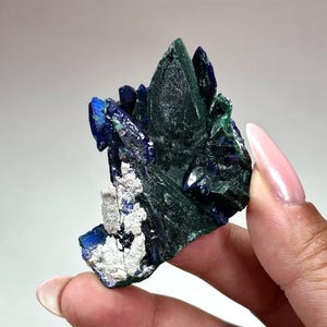 Electric Blue Azurite, Malachite Pseudomorph | Milpillas Mine, Sonora, Mexico