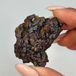 Rare Iridescent Rainbow Limonite Specimen – Vivid Metallic Hues from Guizhou, China
