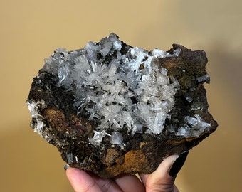 Hemimorphite, Calcite, Ojuela Mine, Mexico