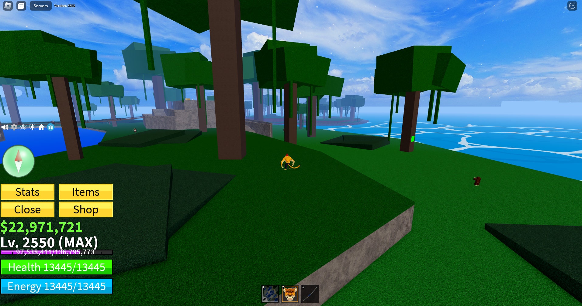 Blox Fruit Account Lv:2450Max, Awaken Dark, GodHuman