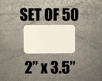 50Pcs Metal Business Cards Aluminum Laser Engraving Sheet Black Blank Name  Cards