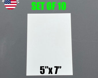 5" x 7" Aluminum Dye Sublimation Blanks - 10 pcs