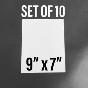9&quot;x7&quot; Aluminum Sublimation Blanks - 10pcs