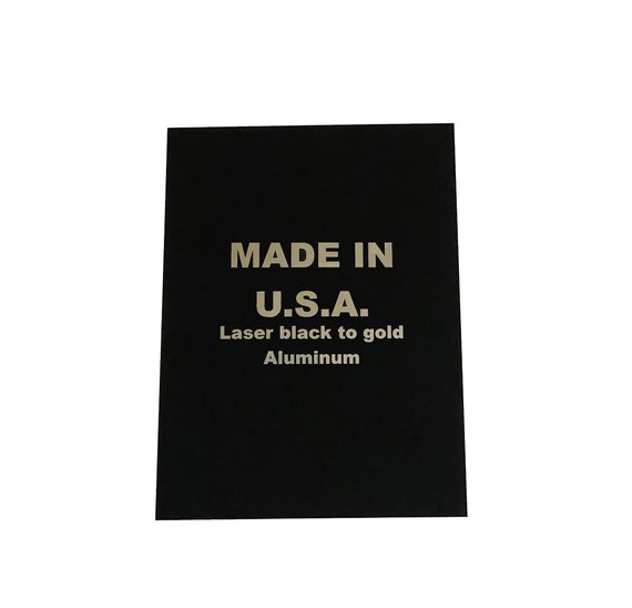 5x7 Laser Engraving Gloss Black Aluminum Set of 10 Etsy