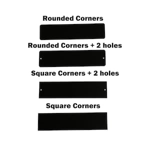 2"x8" Gloss Black Laser Engraving Aluminum Blanks- Set of 10