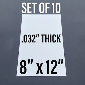 8&quot; x 12&quot; .032&quot; THICK Aluminum Sublimation Blanks - 10pcs