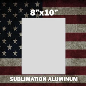 8&quot;x10&quot; Aluminum Sublimation Blanks - Set of 10 EcoSub Blanks