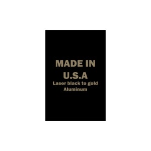 4x6 Laser Engraving Gloss Black Aluminum - Set of 10