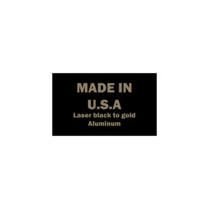 3x5 Laser Engraving Gloss Black Aluminum - Set of 10