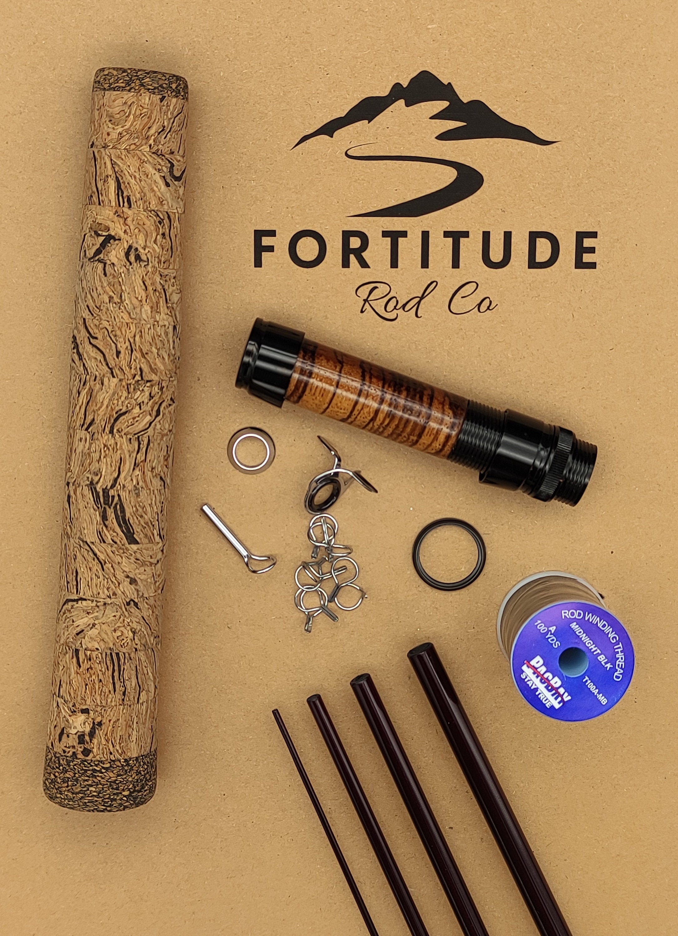Carbon Full Wells Grip and Reel Seat Kit — Fortitude Rod Co