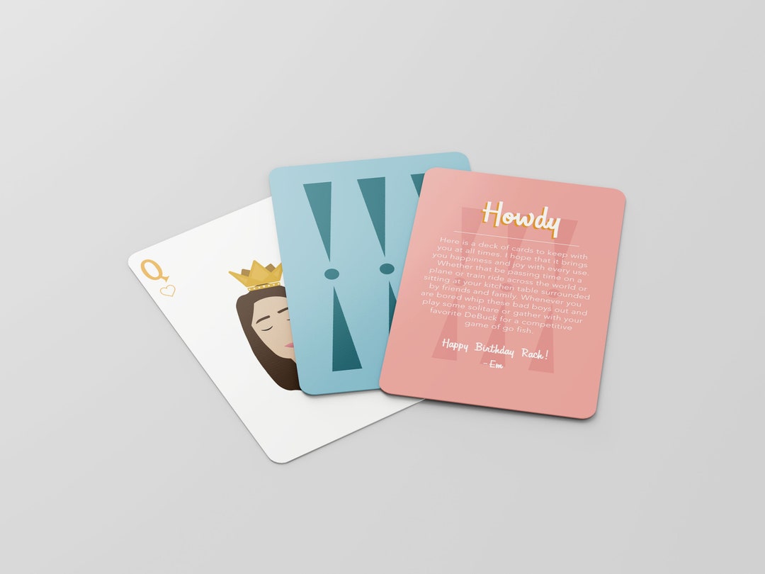 Custom Playing Cards - Mid Century Design - Etsy