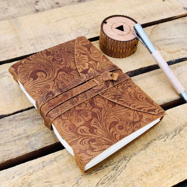 Leather Bound Journal Etsy