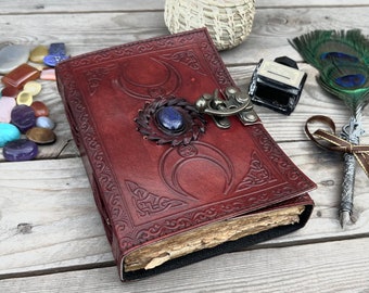 Pack of 4 Book of Shadows, Vintage Leather Journal Third Eye