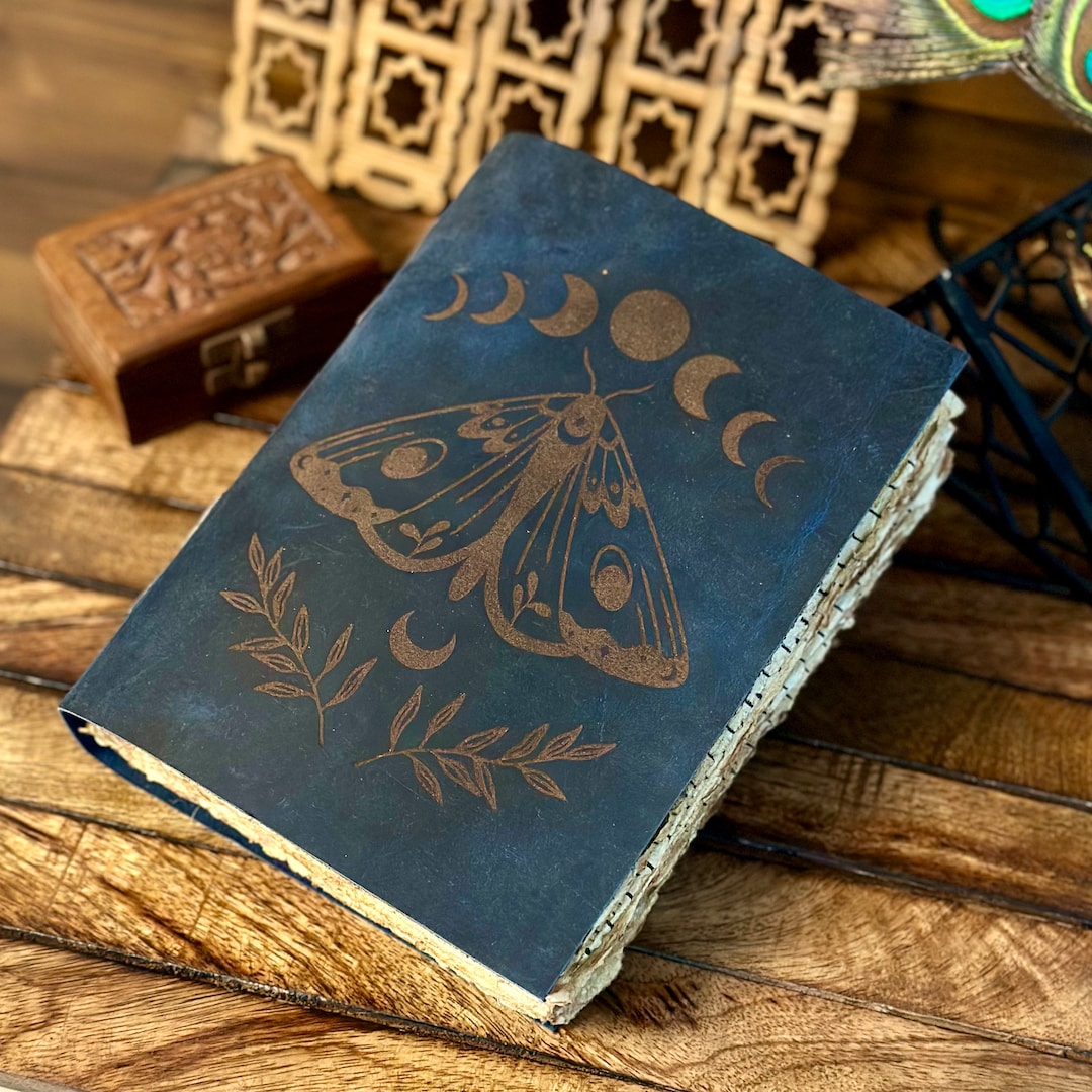 Blank Spell Book of Shadows Luna Moth Journal Witchcraft Supplies Moth ...
