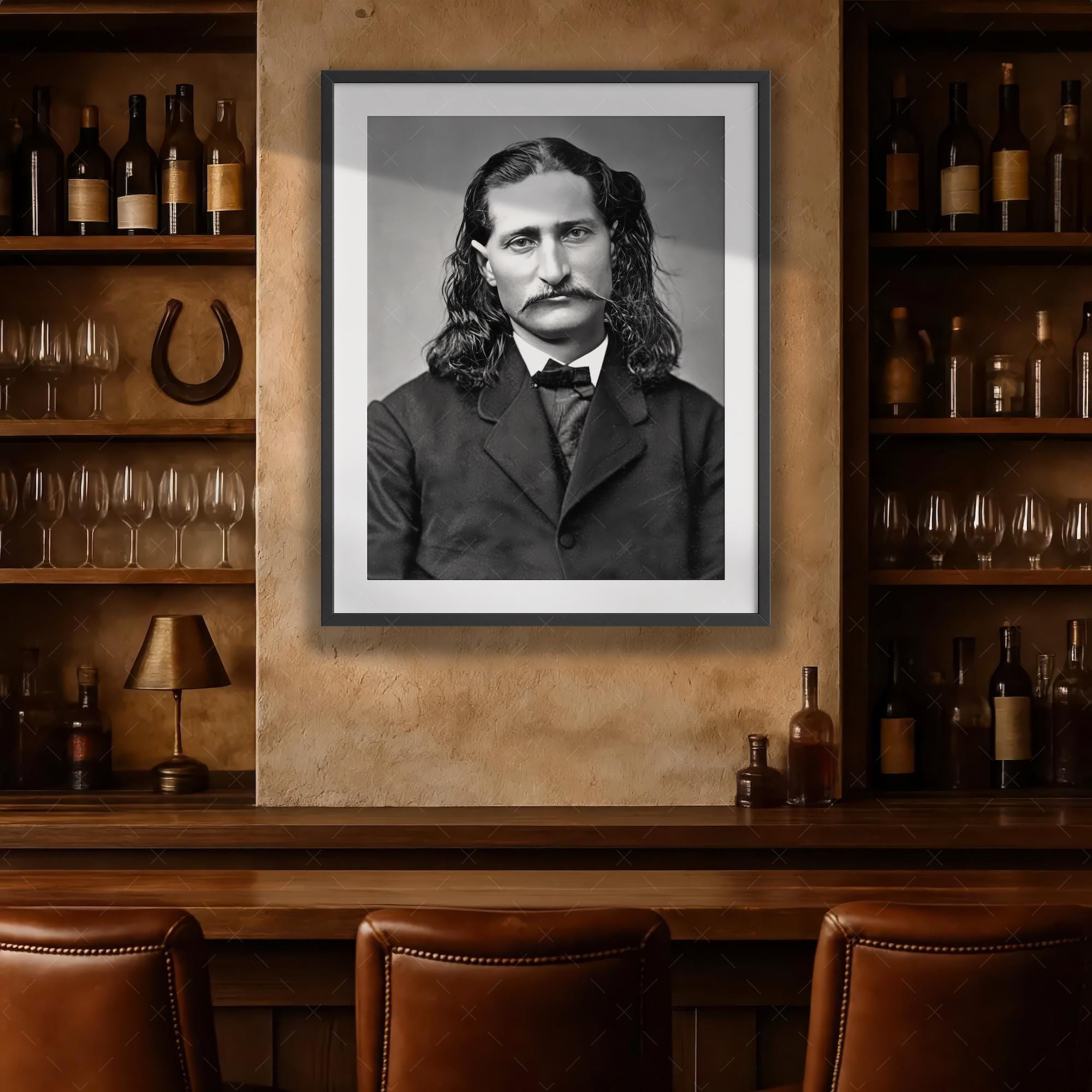 Wild Bill Hickok - Vintage Old West Black & White Photograph (art Print ...