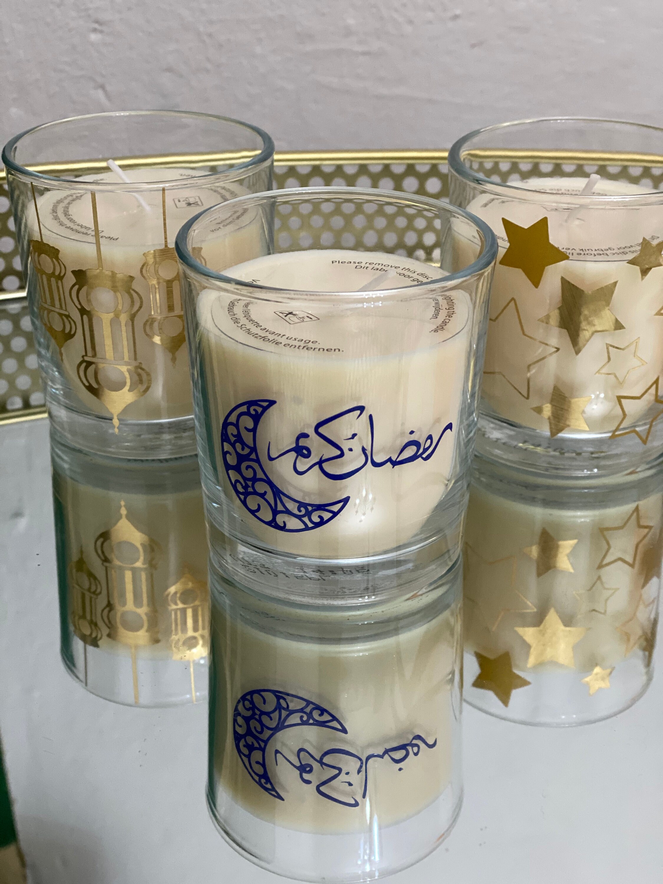 Small Ramadan Kareem Candle Trio Etsy Sweden