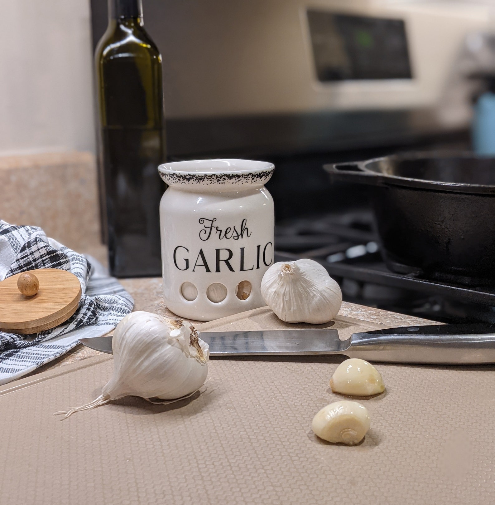 Garlic Keeper Kitchen Storage Farmhouse Kitchen Onion Etsy