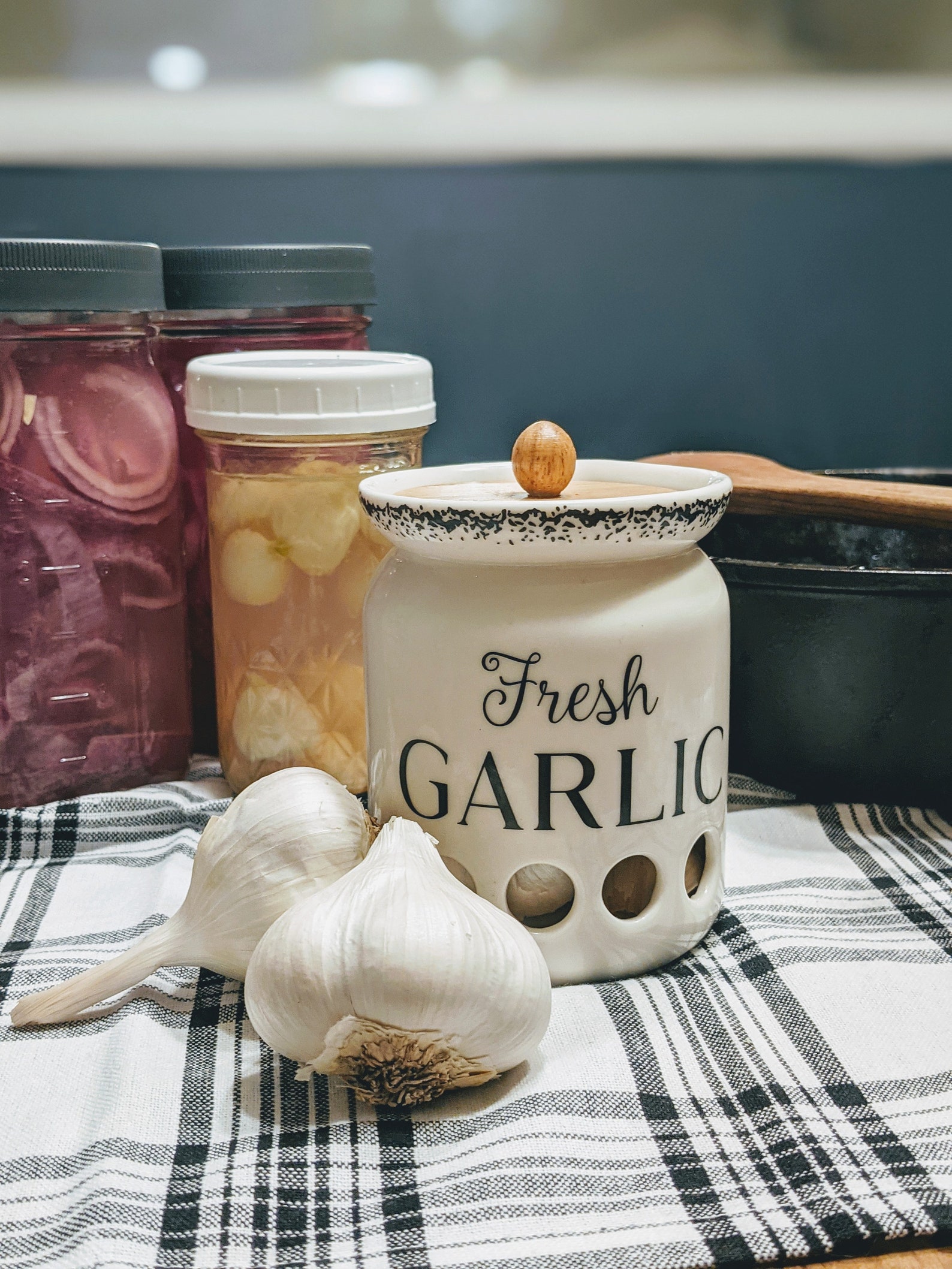 Garlic Keeper Kitchen Storage Farmhouse Kitchen Onion Etsy