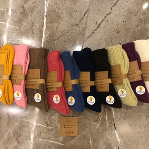 4 paia di calzini in lana merino – Calzini invernali caldi, regalo per donna (include DDP)