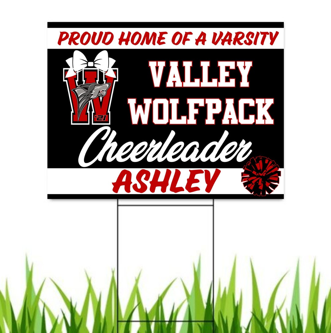 Customizable Cheer Yard Sign Etsy