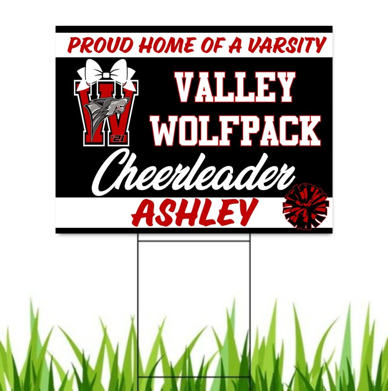 Customizable Cheer Yard Sign Etsy