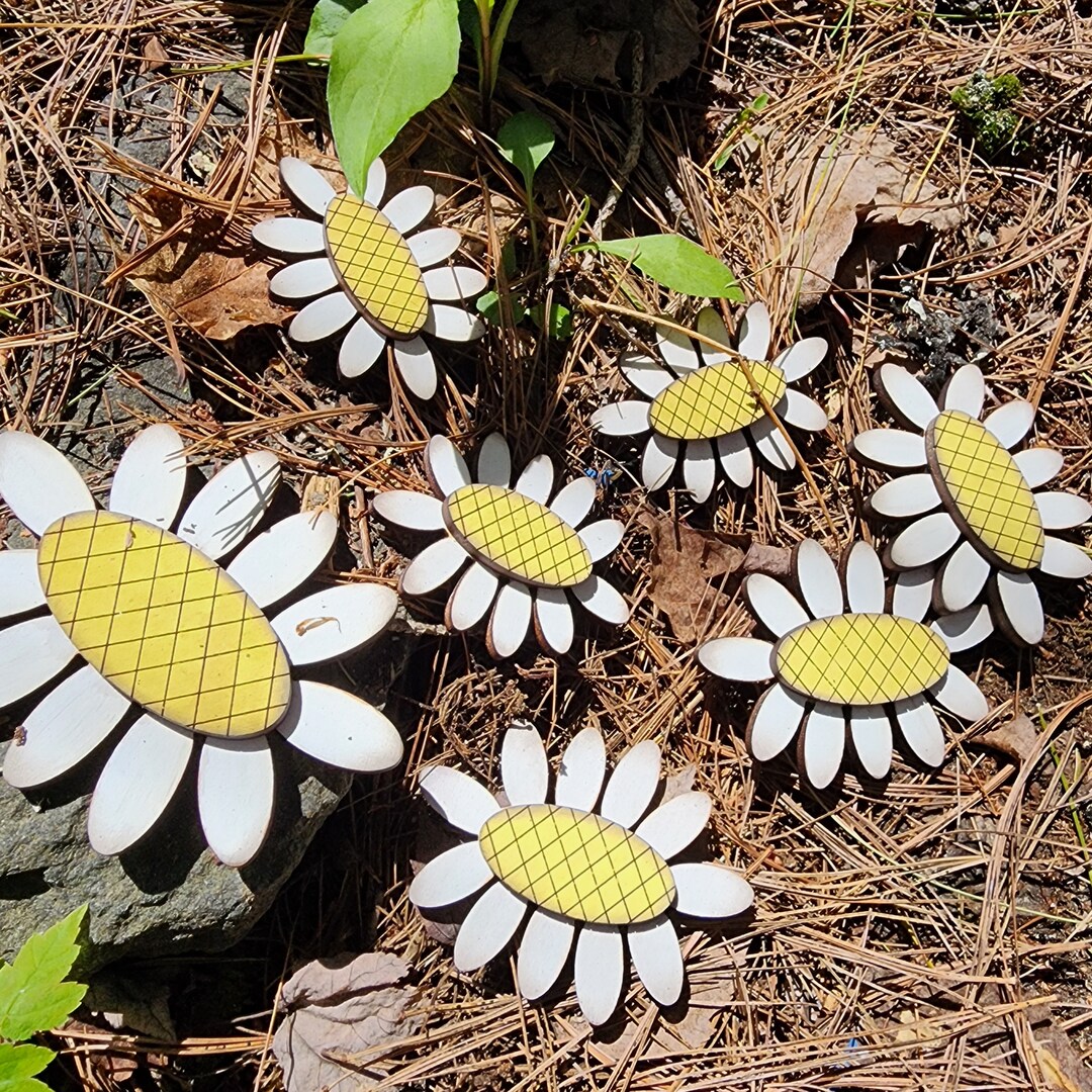 Set of Three Farmhouse Daisies Rustic Farmhouse Daisies Etsy