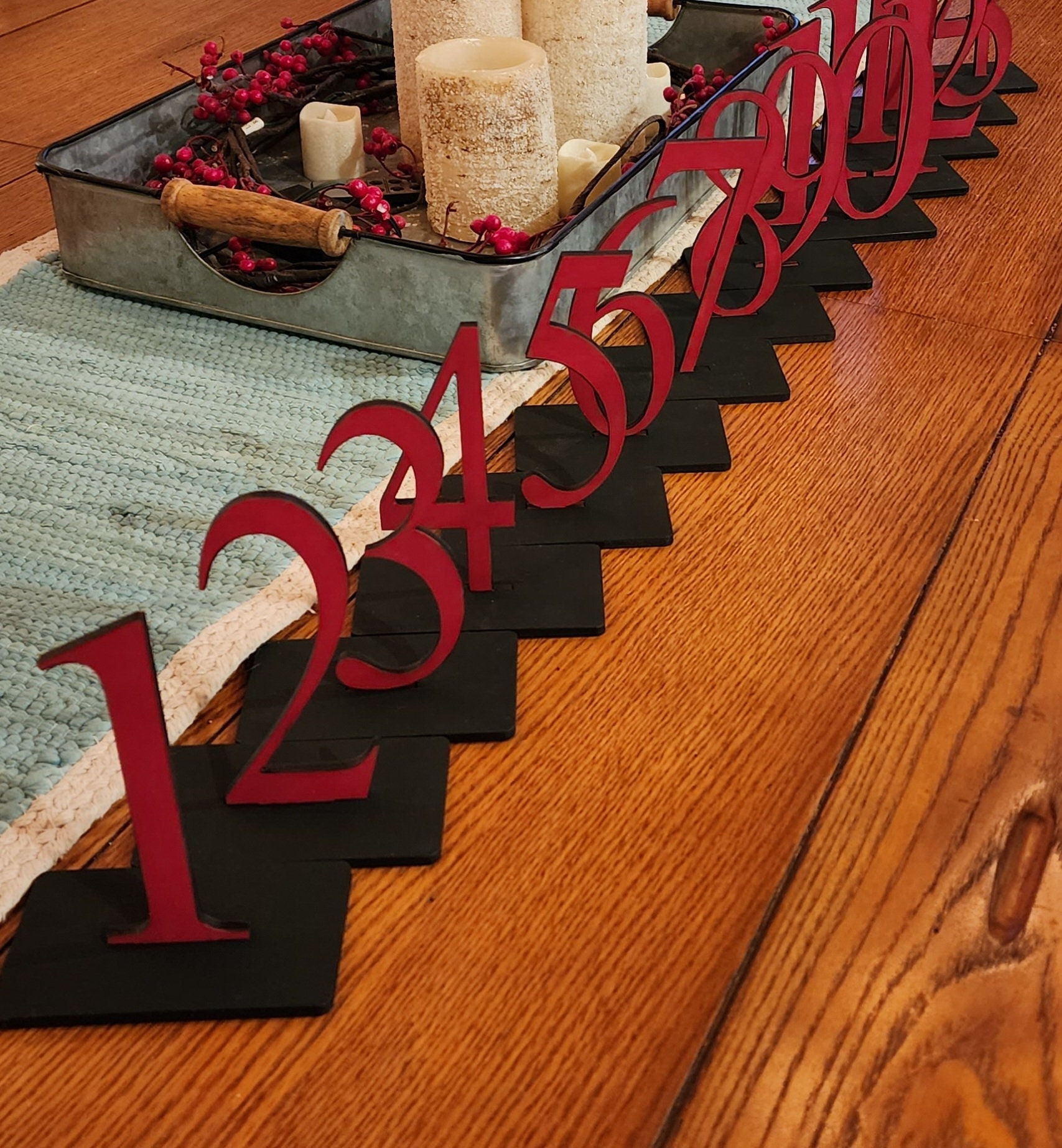 Freestanding Table Numbers With Display Stand SVG Digital Download Etsy