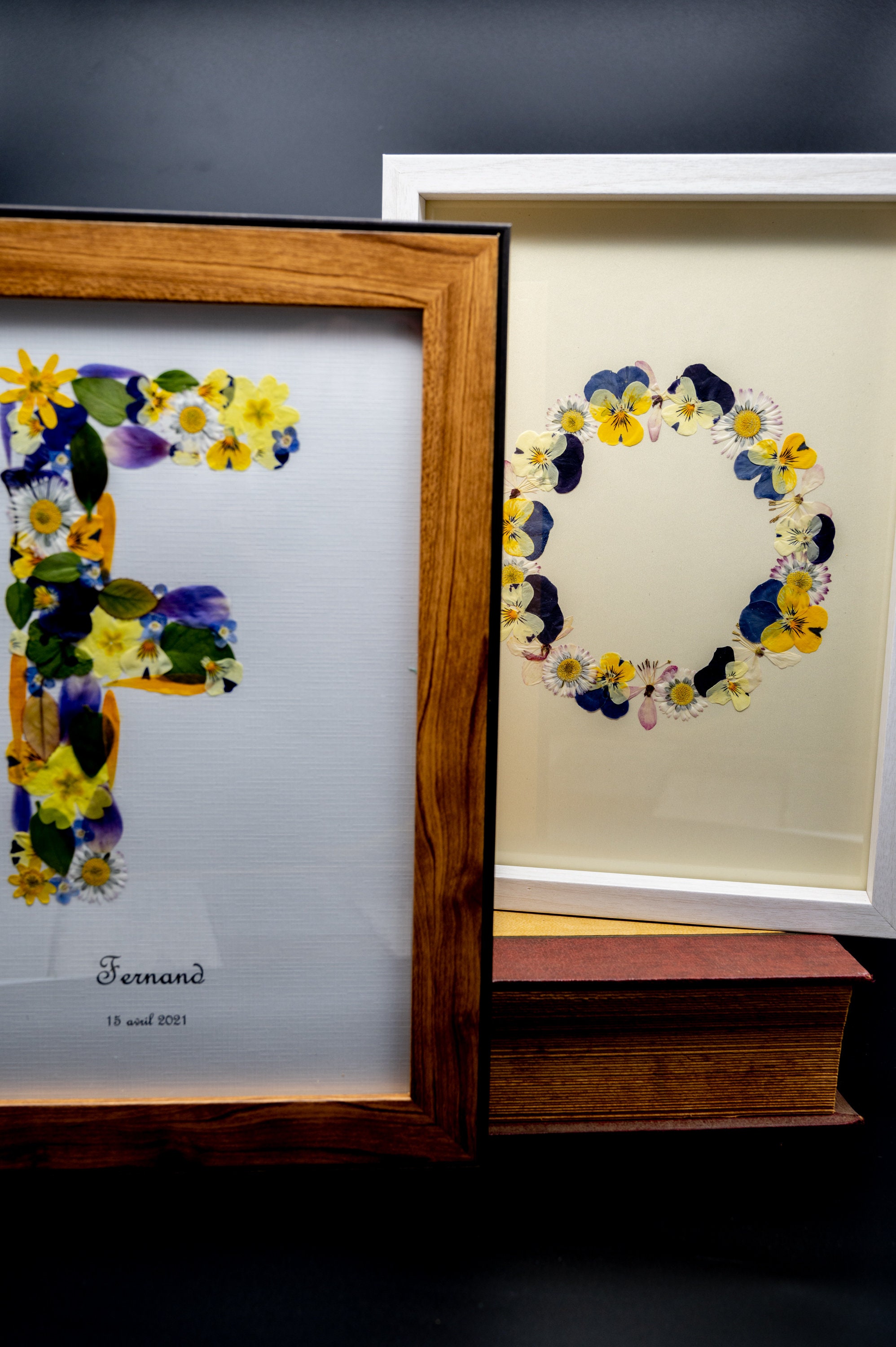 Cadre Herbier de Fleurs Pressées