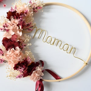 Personalized dried flower crown Mom gift Mother's Day gift Baby room