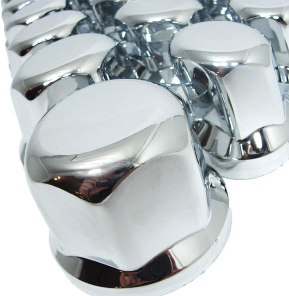 20x 32mm Lux Plastic CHROME Wheel Nut Cover Caps fit Truck Scania Mercedes Volvo 20x 32mm Lux Plastic CHROME Wheel Nut Cover Caps fit Truck Scania Mercedes Volvo