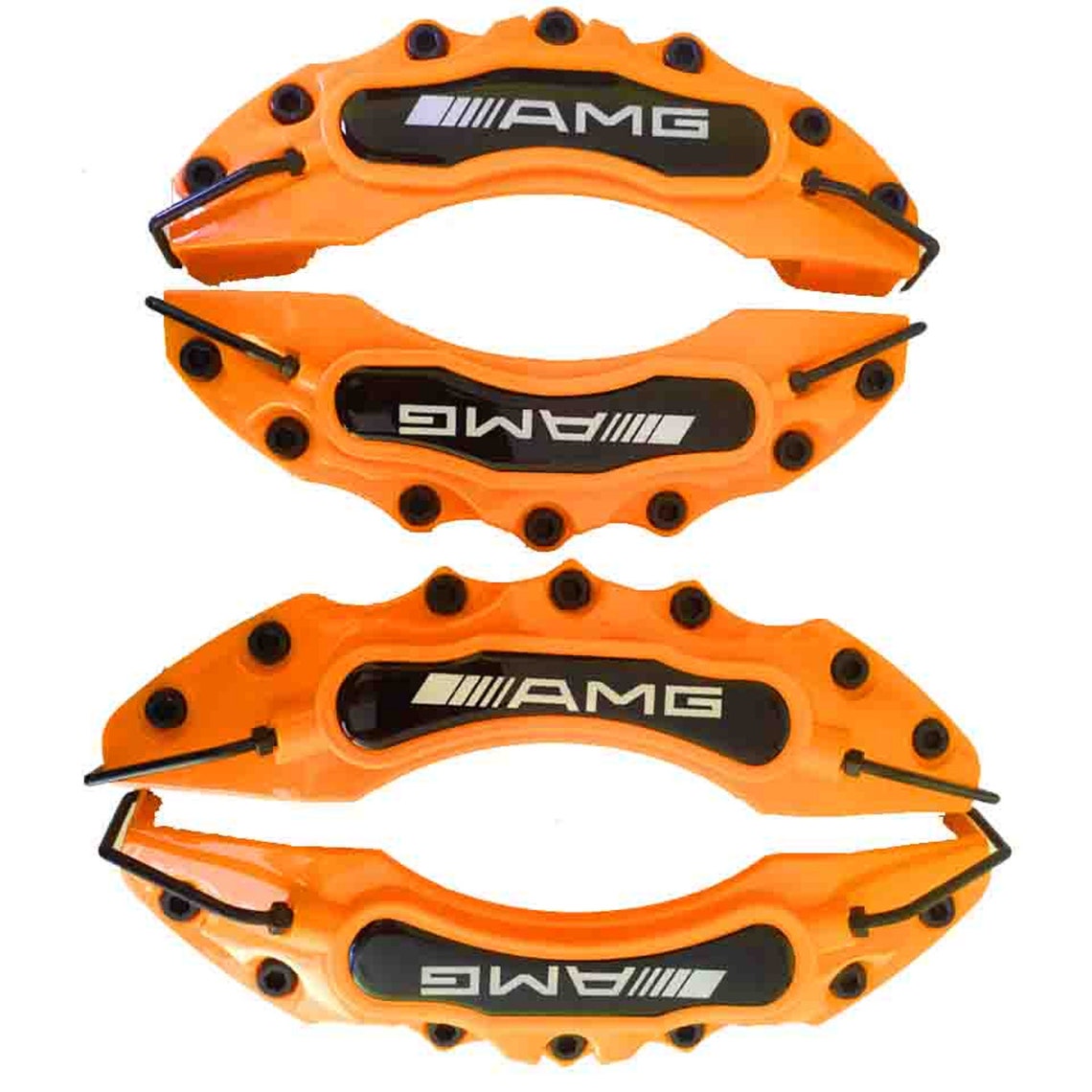 Mercedes Brake Caliper Covers Set Kit Front & Rear Orange AMG Etsy