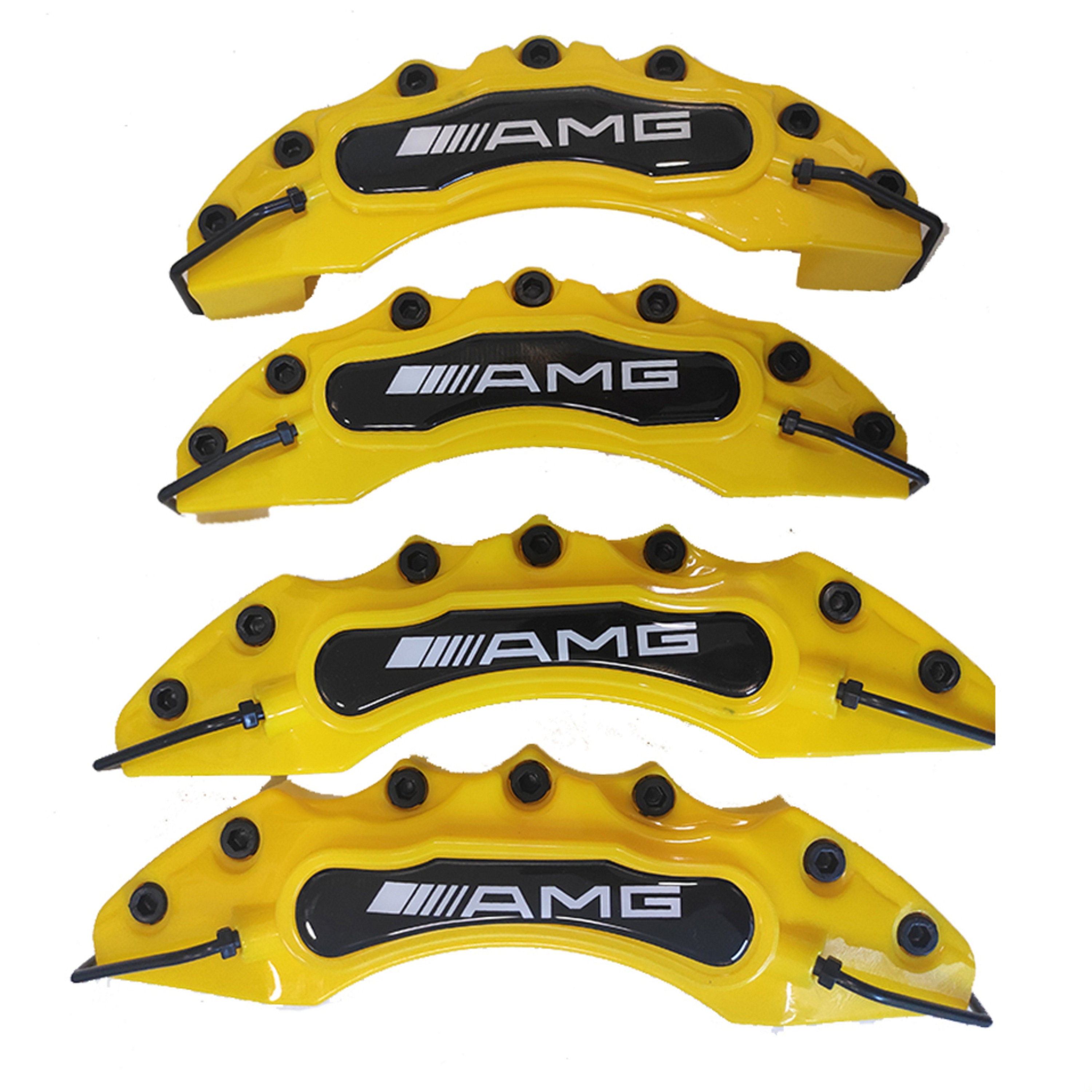 4x Yellow Mercedes AMG Brake Caliper Covers AMG Emblem Rim Etsy