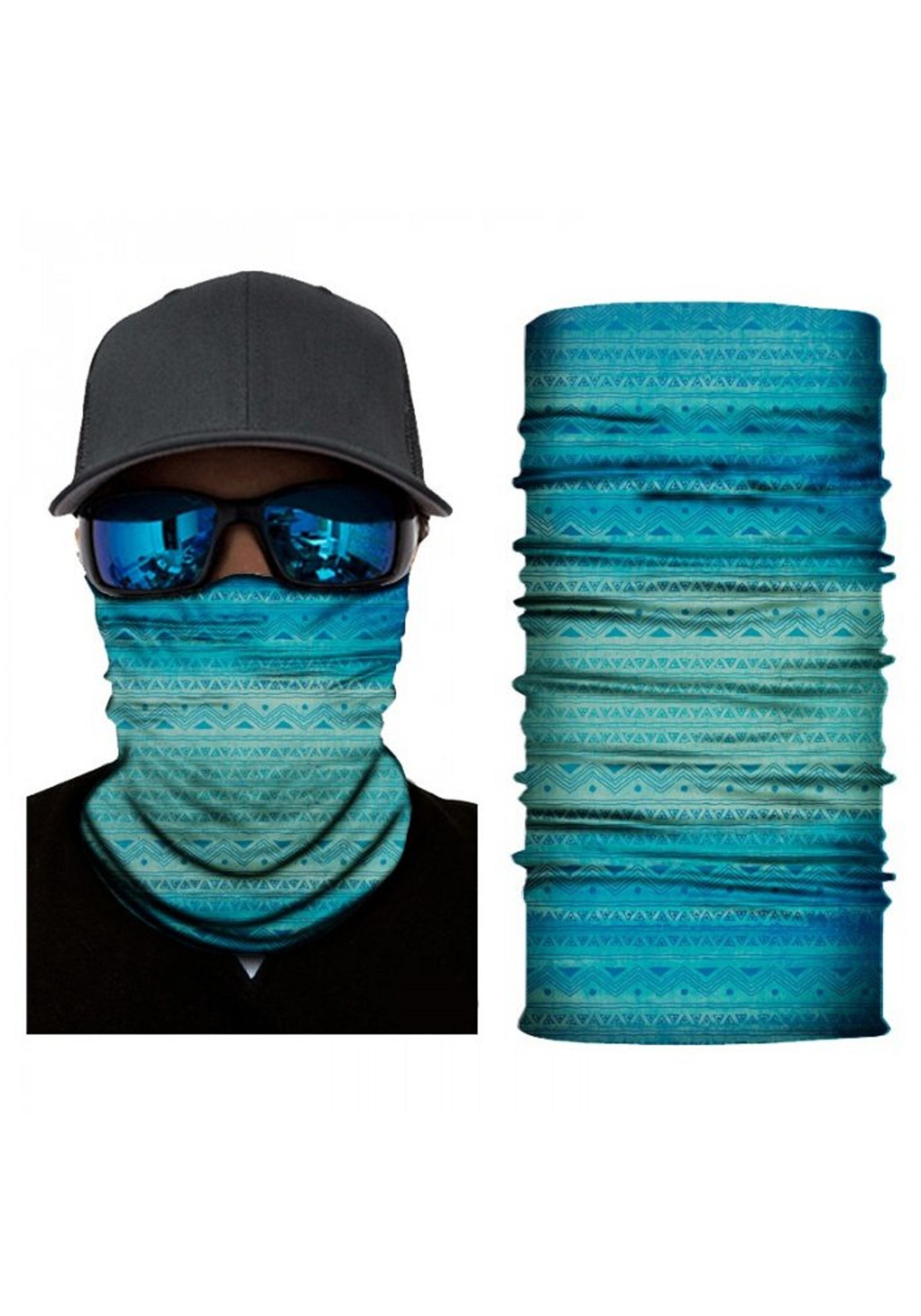 Bandana Cloth Pattern Square Head scarf Head wrap towel Blue | Etsy