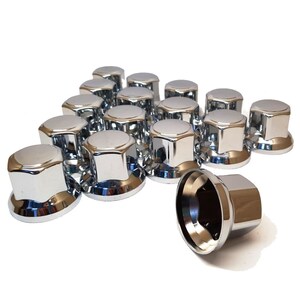 20x 32mm Lux Plastic CHROME Wheel Nut Cover Caps fit Truck Scania Mercedes Volvo 20x 32mm Lux Plastic CHROME Wheel Nut Cover Caps fit Truck Scania Mercedes Volvo