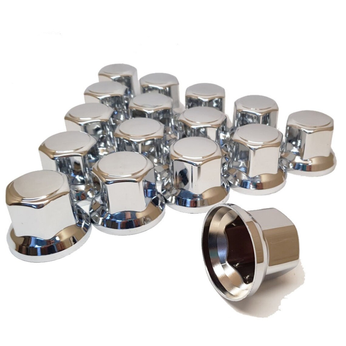 100x 32 Mm Wheel Nut Cover Chrome Caps for Mercedes Man Daf Etsy