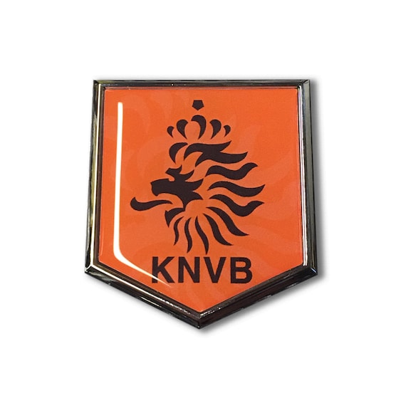 Holland KNVB Flag Domed CHROME Emblem Proud Flag Car Sticker 