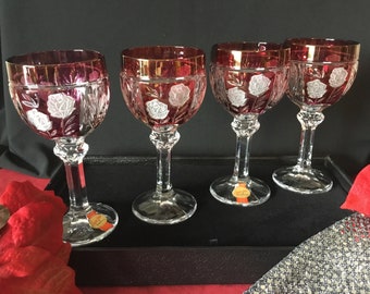 Details about   Set 6 Wine Glasses From Lead 24% Pbo Weissweingläser Roman Clear Crystal 