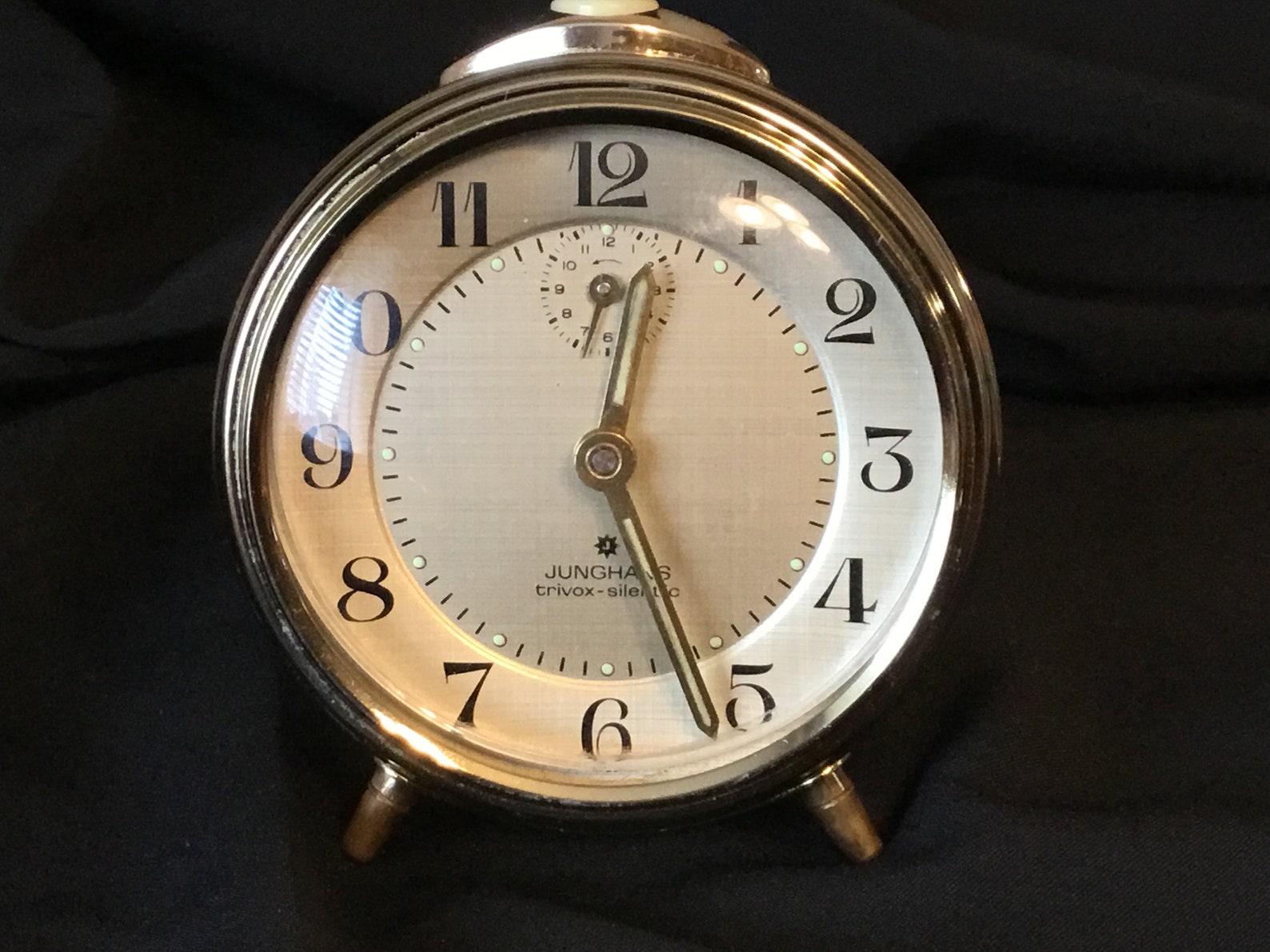 A Great Vintage Junghans Trivox Silentic Alarm Clock 60s Mid Etsy