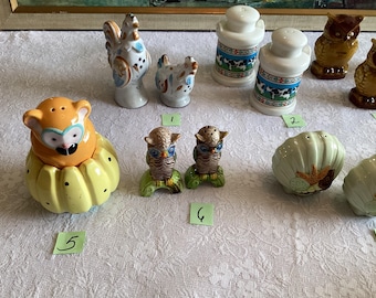 Salt And Pepper Shakers 9 Different Sets To Choose From Ceramic Unique Collections