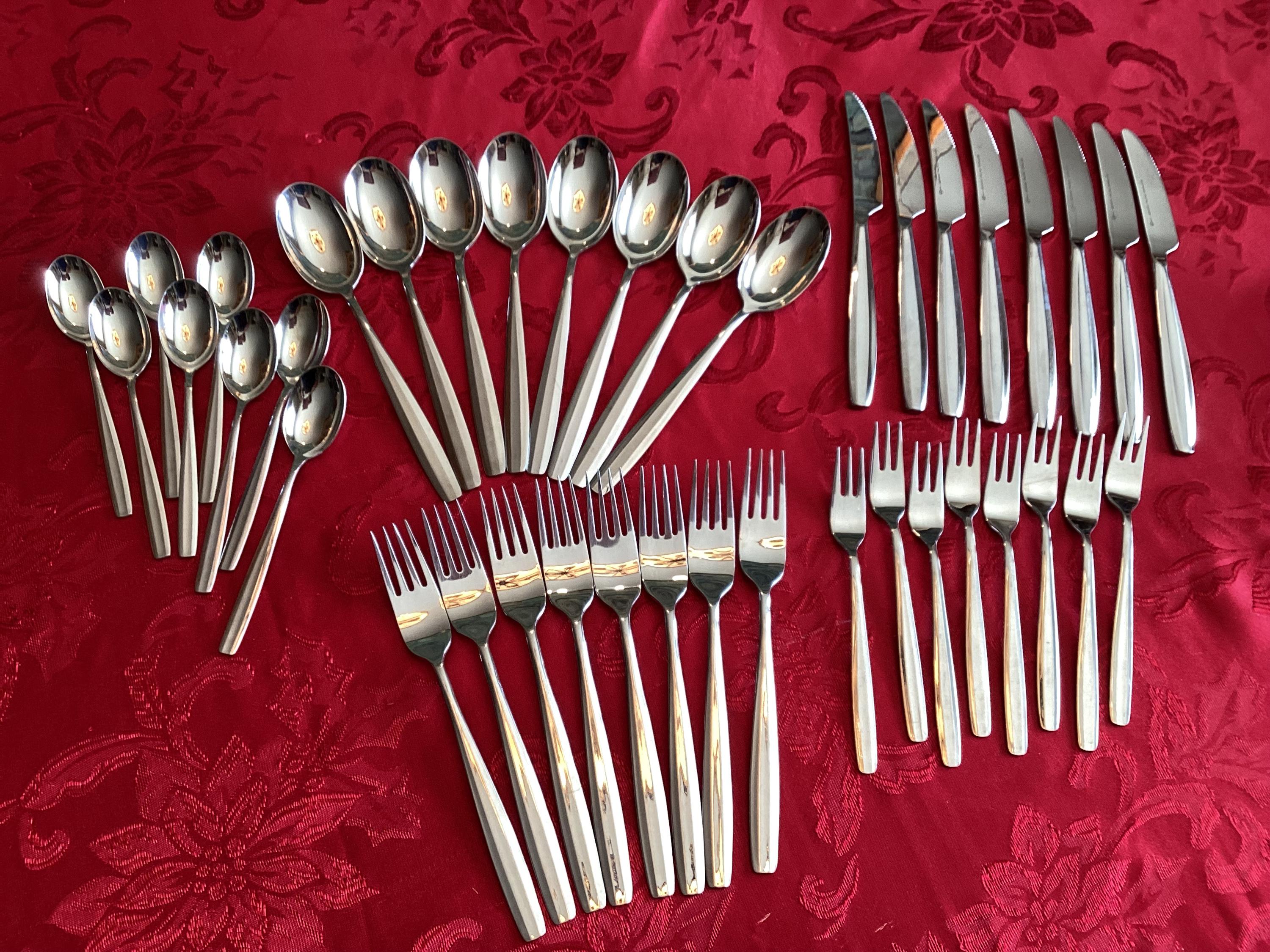 TARIFFS INCLUDED 40 Pieces of Hackman Finland 18/8 Stainless