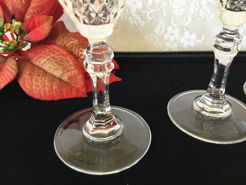 Elegant Set Of Vintage Crystal Champagne Flutes Set Of 4 Barware Drinkware Bar Cart Champaign Flutes Dining Ware Bild 4