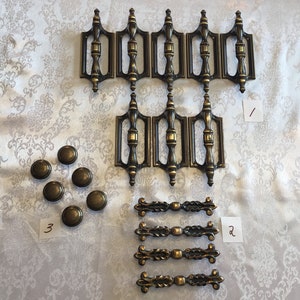 3 Sets Of Vintage Different Styles And Shapes Of Drawer / Dresser Pulls And Knobs Amerock MCM