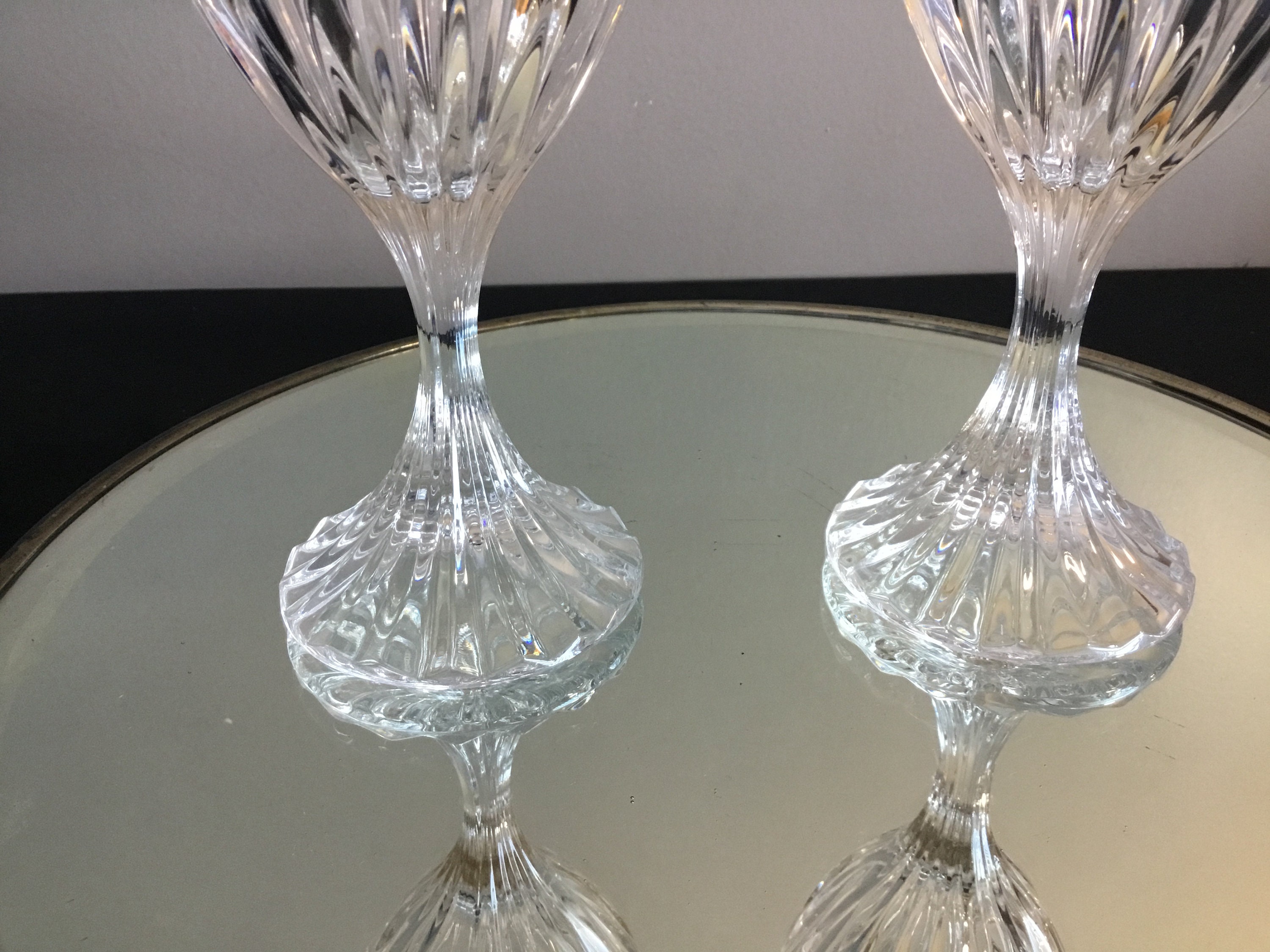 A Elegant Set of Mikasa Park Lane Gold 7 Ounce Wine Glasses With