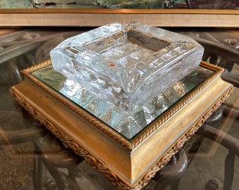 Choice Of Blenko Crystal Ashtray Or Libbey Pebble Ashtray