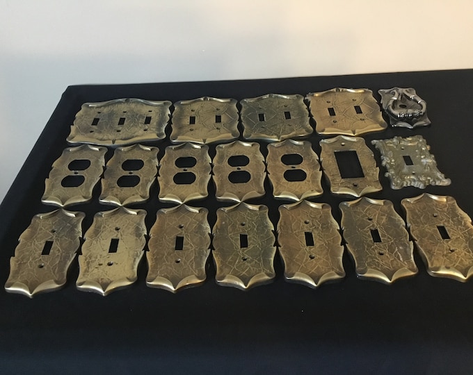 Gold Filigree Double Toggle Switch Plate, Regency Switch Plate - Etsy