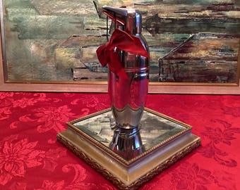 Cocktail Shaker Penguin Art Deco Restoration Hardware Vintage